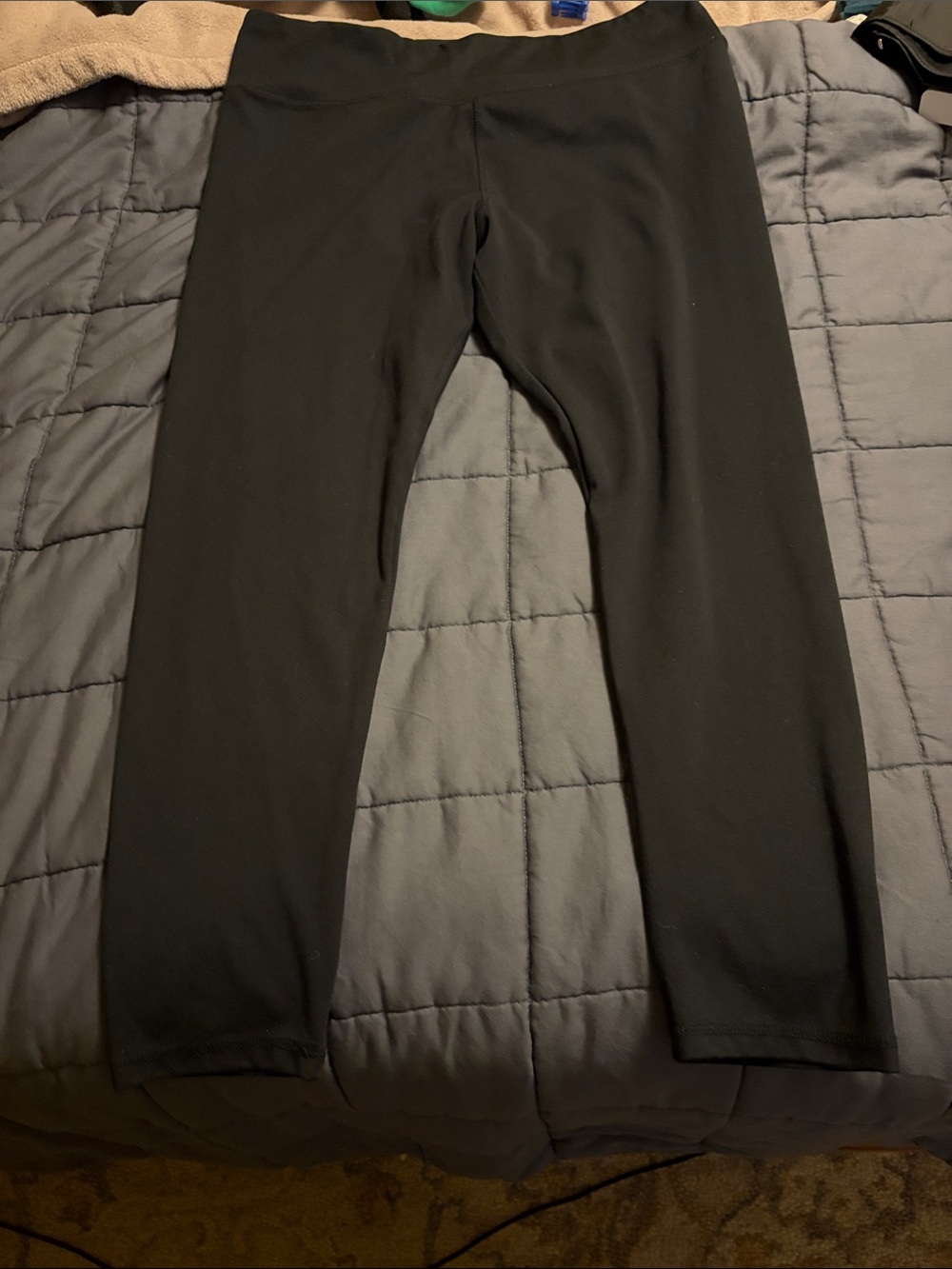 Jockey Black Active Leggings with Gold Logo